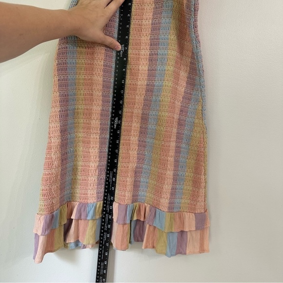 American Eagle Smocked Bodycon Mini Dress Medium - Picture 11 of 12